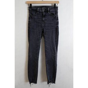 American Eagle Super Stretch Super Hi-Rise Jegging - Grey Denim - 0 Short